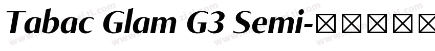 Tabac Glam G3 Semi字体转换